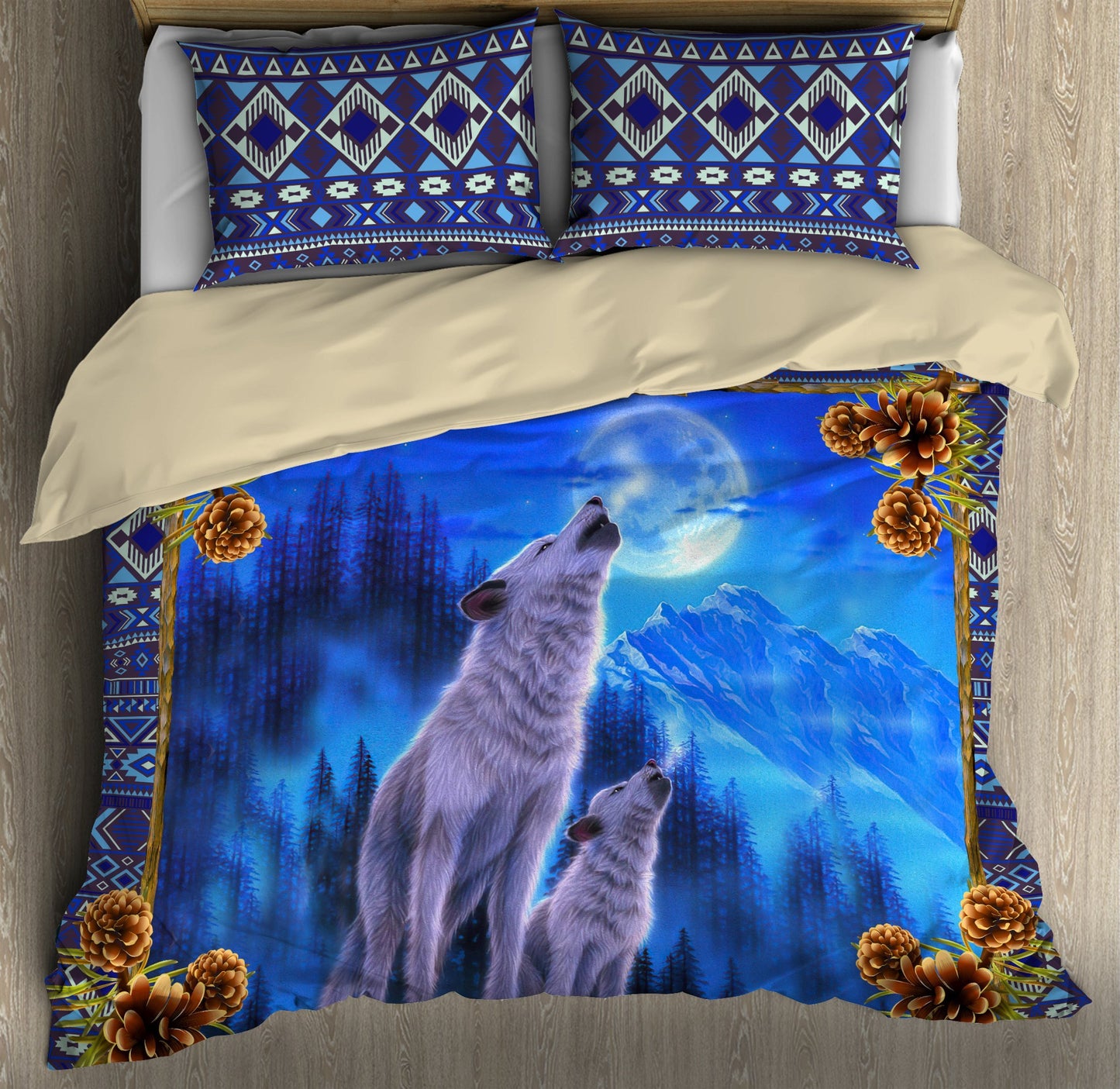 Wolf 3D All Over Printed Bedding Set