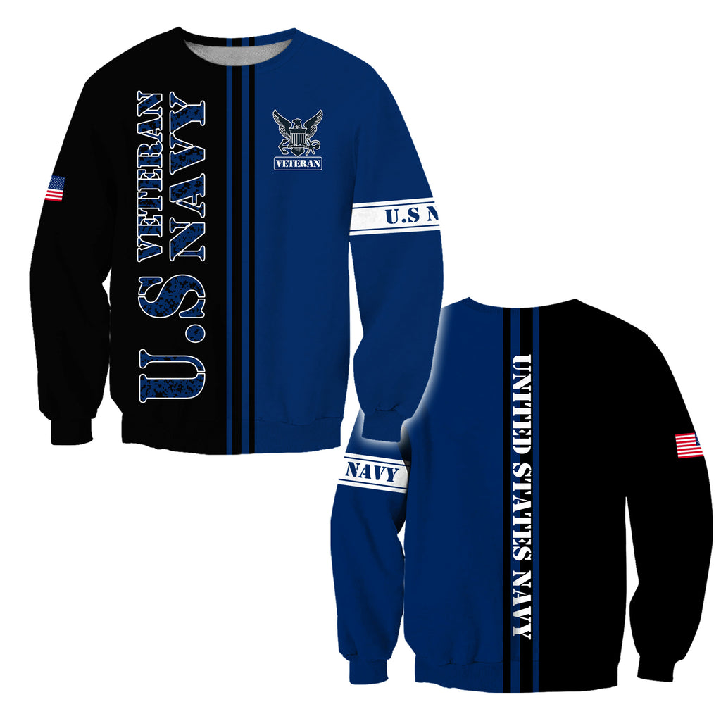 US Veteran Navy 3D All Over Printed Unisex Shirts