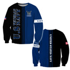 US Veteran Navy 3D All Over Printed Unisex Shirts