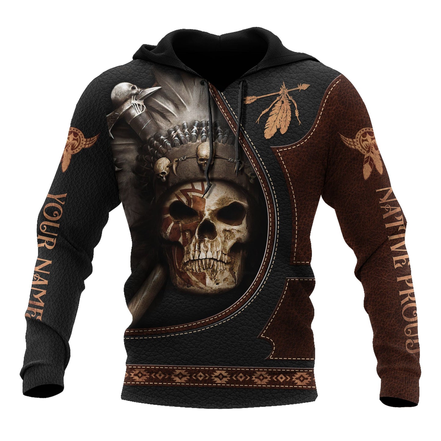 Customize Name Native American 3D All Over Printed Unisex Shirt