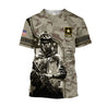 Customized Name US Army 3D All Over Printed Unisex Shirts