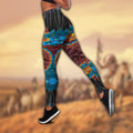 Native American 3D All Over Printed Legging + Hollow Tank