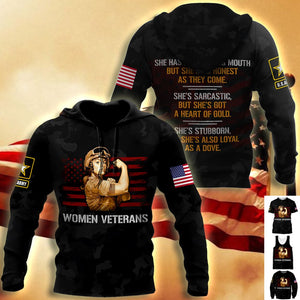 Women Veterans 3d all over printed shirts for men and women DD05232001-Apparel-Huyencass-Hoodie-S-Vibe Cosy™