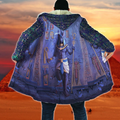 Anubis Face Blue Egyptian Mythology Culture 3D design printed Coat