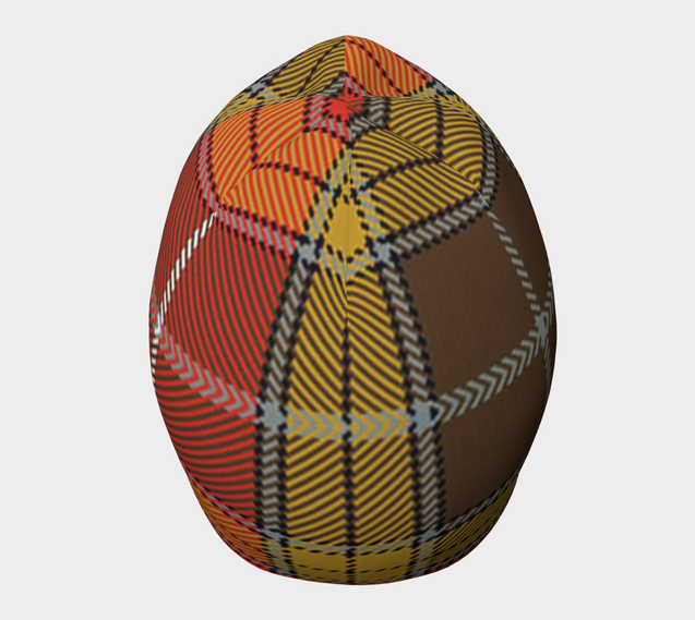 BUCHANAN OLD SET WEATHERED TARTAN BEANIE HJ4-BEANIES-LoveTheWorld-Adult Small / Medium-Bamboo (mild)-Black-Vibe Cosy™