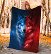 Wolf 3D All Over Printed Blanket