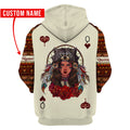 Custom Name - Native Queen 3D All Over Printed Shirt for Women