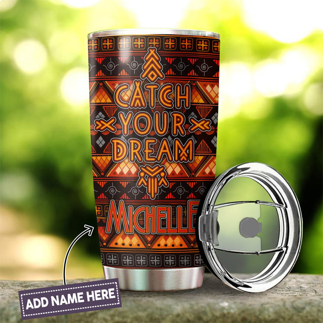 Customize Name Eagle Native American Steel Tumbler