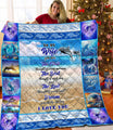 Love Gift Beautiful Dolphin Couple Quilt MEI