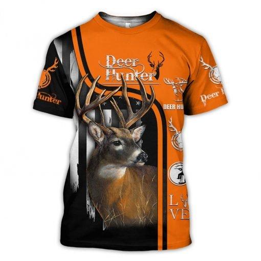 Deer Hunter Camo 3D All Over Printed Unisex Shirts