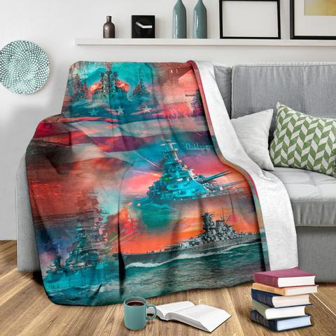 US Navy 3D All Over Printed Blanket