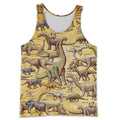 3D All Over Printed A Lot Of Dinosaurs Art Shirts And Shorts-3D All Over Printed Clothes-HP Arts-Tank Top-S-Vibe Cosy™