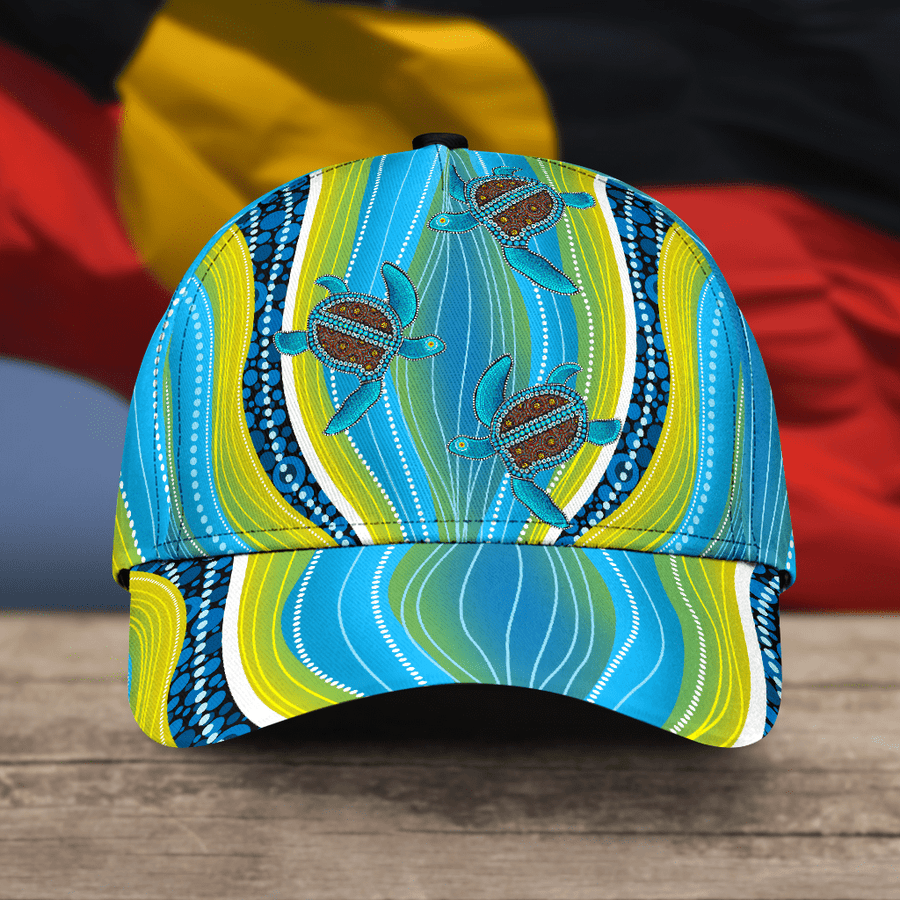 Aboriginal Blue Turtles Classc Cap