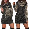 3D All Over Turtle Maori Tattoo Hoodie Dress Gold-Apparel-HD09-Hoodie Dress-S-Vibe Cosy™