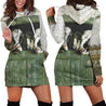 Two Cow Hoodie Dress-Apparel-HD09-Hoodie Dress-S-Vibe Cosy™