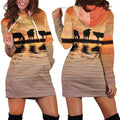 Sunset and Cow Hoodie Dress-Apparel-HD09-Hoodie Dress-S-Vibe Cosy™