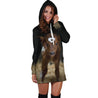 Beautiful Baby Cow Hoodie Dress-Apparel-HD09-Hoodie Dress-S-Vibe Cosy™