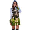 3D All Over Printed Cow And Flower Hoodie Dress-Apparel-HD09-Hoodie Dress-S-Vibe Cosy™