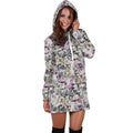 3D All Over Print Mushrooms and Winter Hoodie Dress-Apparel-NTH-Hoodie Dress-S-Vibe Cosy™