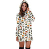 Many mushroom pants Hoodie Dress-Apparel-NTH-Hoodie Dress-S-Vibe Cosy™