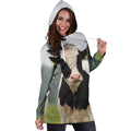 3D All Over Printed Dutch Cow Hoodie Dress-Apparel-HD09-Hoodie Dress-S-Vibe Cosy™