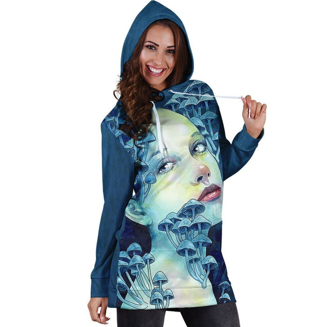All Over Print Many mushrooms-Apparel-NTH-Hoodie Dress-S-Vibe Cosy™