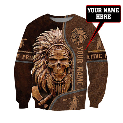 Customize Name Native American 3D All Over Printed Unisex Shirt