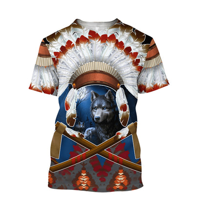 Native American 3D All Over Printed Unisex Shirts No 02