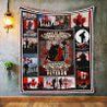 Canadian Veteran - Remembrance Day Soft and Warm Blanket XT 15032103.CXT