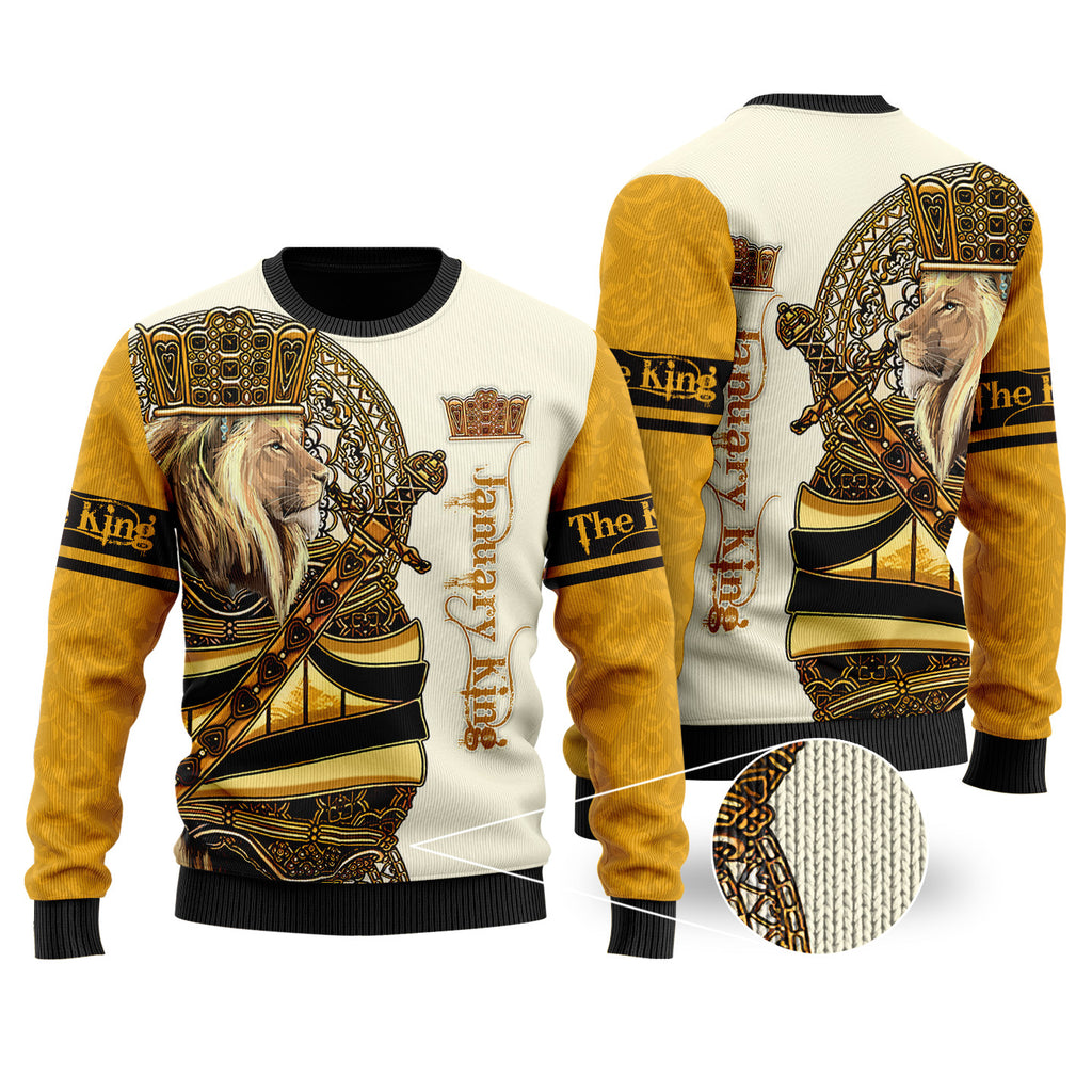 January King Lion 3D All Over Printed Unisex Shirts