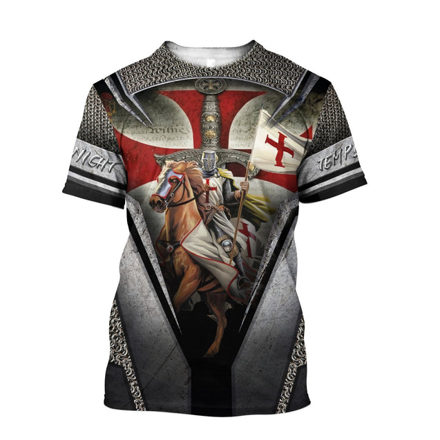 Premium Knight Templar All Over Printed Shirts For Men And Women