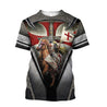 Premium Knight Templar All Over Printed Shirts For Men And Women