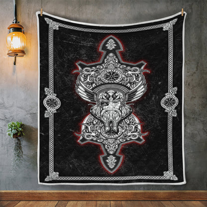 Viking 3D All Over Printed Quilt