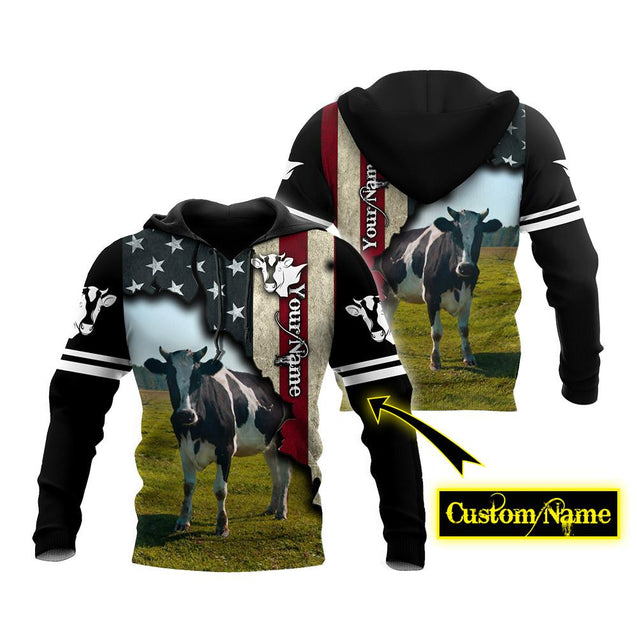 Cow 3D hoodie shirt for men and women customize name VP28102001