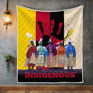 Native American Indigenous 3D All Over Printed Quilt