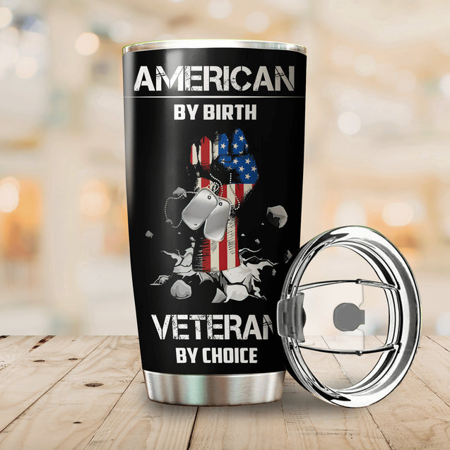 Customize Name United States Veteran Tumbler