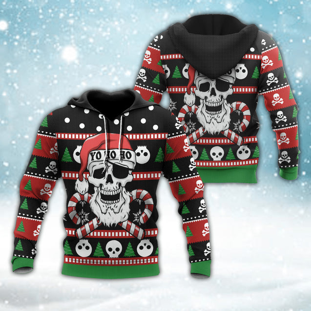 Skulls Christmas 3D All Over Printed Unisex Shirts HHT08122001