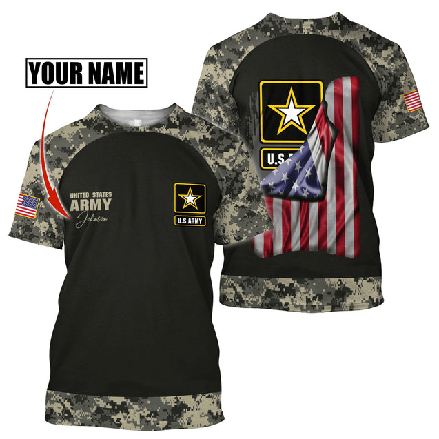 US Army Veteran 3D All Over Printed Unisex Shirts