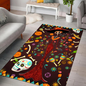 Mexican Skull Girl Premium Rug DQB07312005-TQH