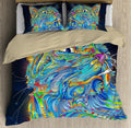 Hippie Cat Lover Bedding Set DQB07092010-TQH-BEDDING SETS-TQH-Twin-Vibe Cosy™