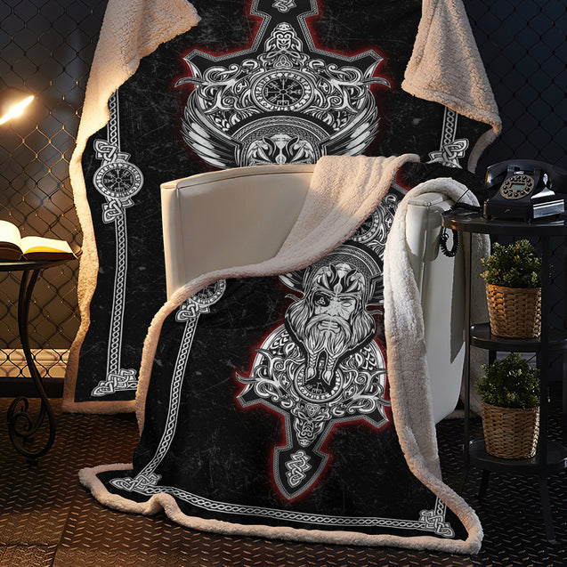 Viking 3D All Over Printed Blanket