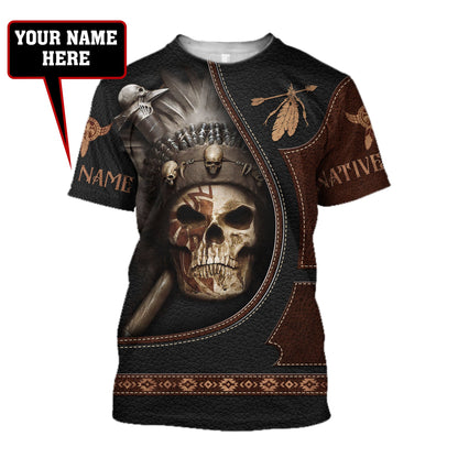 Customize Name Native American 3D All Over Printed Unisex Shirt