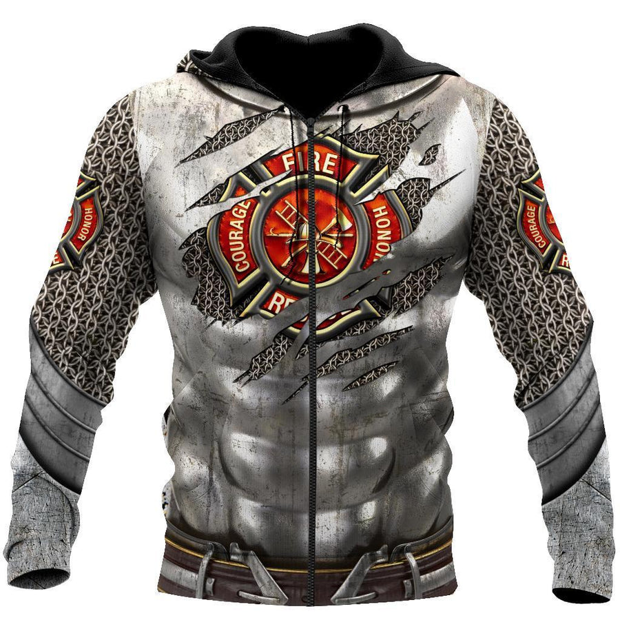 Armor Firefighter 3D Printed Hoodie For Men And Women DQB08272002-TQH