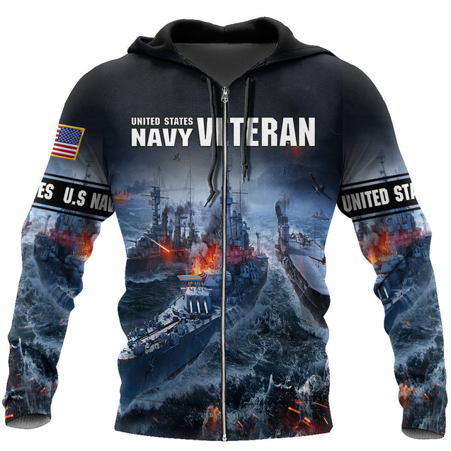 US Navy Veteran 3D All Over Printed Unisex Shirts