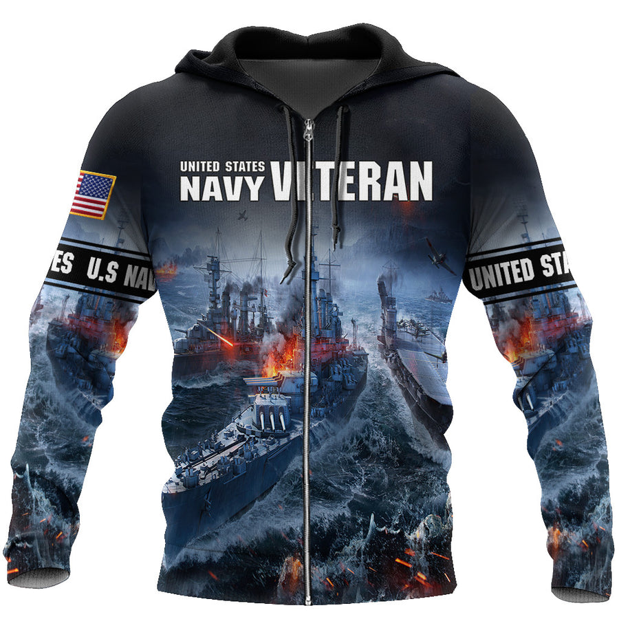 US Navy Veteran 3D All Over Printed Unisex Shirts