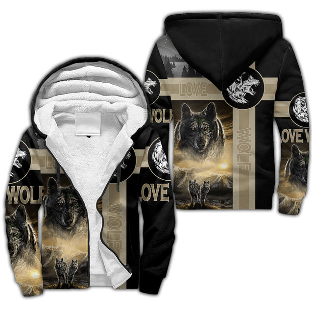 Wolf 3D All Over Printed Unisex Shirts No 04