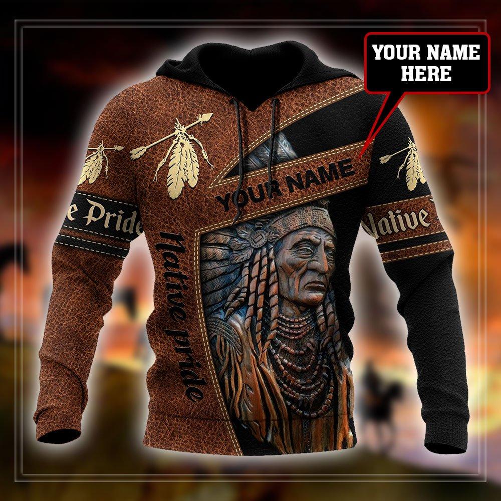 Customize Name Native American 3D All Over Printed Unisex Shirt