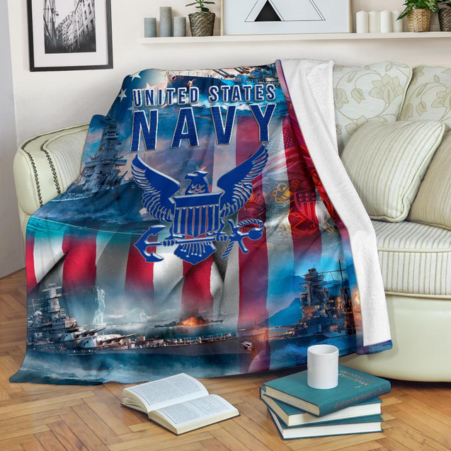 US Navy 3D All Over Printed Blanket