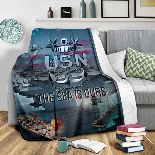 US Navy 3D All Over Printed Blanket