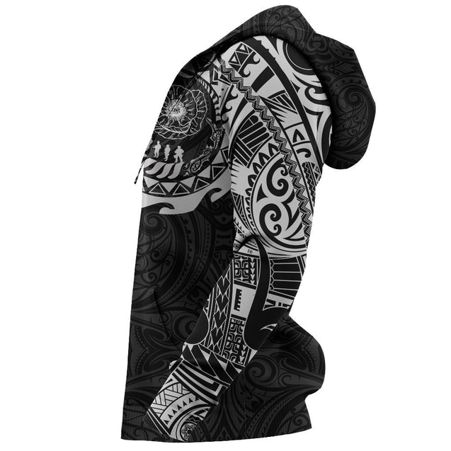 Anzac Hoodie, New Zealand Lest We Forget Maori Tattoo Pullover Hoodie NNKANZ5-Apparel-PL8386-Hoodie-S-Vibe Cosy™